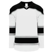 H7500-627 White/Black/Grey League Style Blank Hockey Jerseys