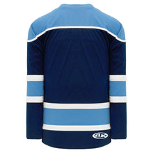 H7500-761 Navy/Sky/White League Style Blank Hockey Jerseys