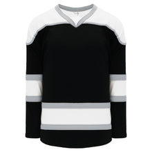 H7500-918 Black/White/Grey League Style Blank Hockey Jerseys