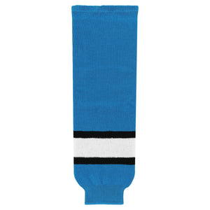 HS630-444 Pro Blue/Black/White Hockey Socks