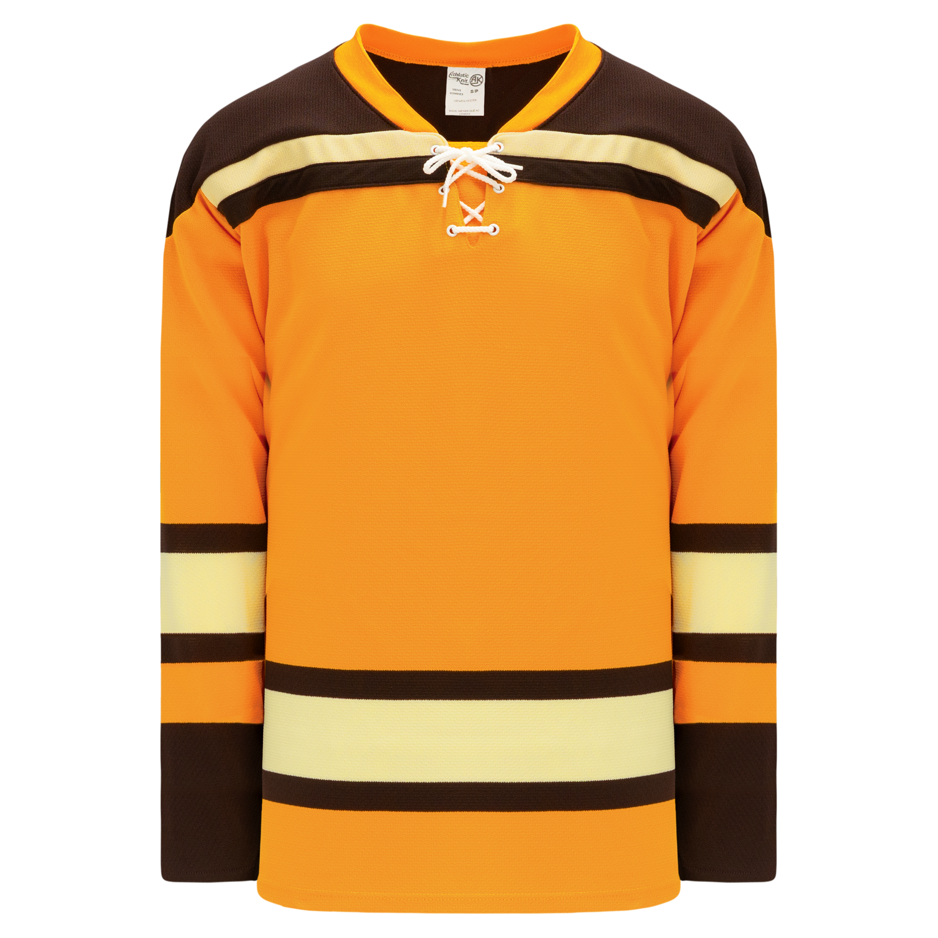 Athletic Knit (AK) A1850-498 Boston Bruins Blank Hockey Lace Hoodie Sweatshirt Adult Medium