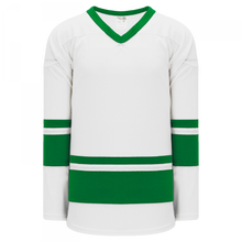 H6400-211 White/Kelly Blank League Jerseys