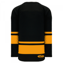 H6400-212 Black/Gold Blank League Jerseys