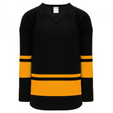 H6400-212 Black/Gold Blank League Jerseys