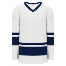H6400-217 White/Navy Blank League Jerseys