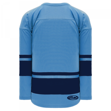 H6400-232 Sky/Navy Blank League Jerseys