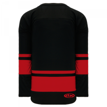 H6400-249 Black/Red Blank League Jerseys