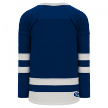 H6500-216 Navy/White League Style Blank Hockey Jerseys