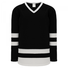 H6500-221 Black/White League Style Blank Hockey Jerseys