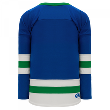 H6500-413 Royal/White/Kelly League Style Blank Hockey Jerseys