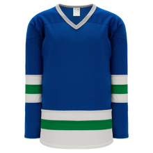 H6500-413 Royal/White/Kelly League Style Blank Hockey Jerseys