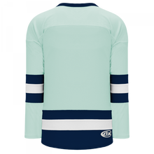 H6500-421 Ice/Navy/White League Style Blank Hockey Jerseys