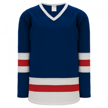 H6500-764 Navy/White/Red League Style Blank Hockey Jerseys