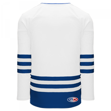 H8000-207 White/Royal League Style Blank Hockey Jerseys