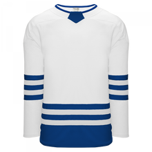 H8000-207 White/Royal League Style Blank Hockey Jerseys