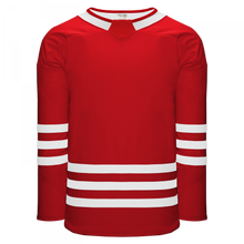 H8000-208 Red/White League Style Blank Hockey Jerseys