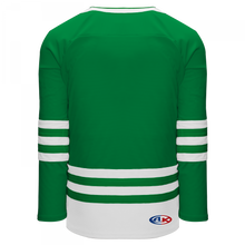 H8000-210 Kelly/White League Style Blank Hockey Jerseys