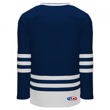 H8000-216 Navy/White League Style Blank Hockey Jerseys