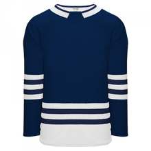 H8000-216 Navy/White League Style Blank Hockey Jerseys