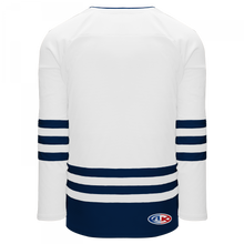 H8000-217 White/Navy League Style Blank Hockey Jerseys