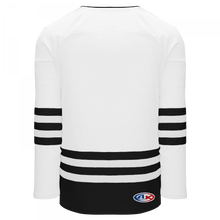 H8000-222 White/Black League Style Blank Hockey Jerseys