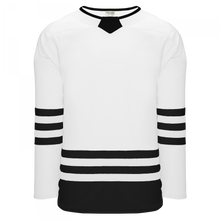 H8000-222 White/Black League Style Blank Hockey Jerseys