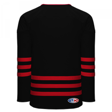 H8000-249 Black/Red League Style Blank Hockey Jerseys