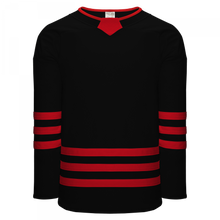 H8000-249 Black/Red League Style Blank Hockey Jerseys