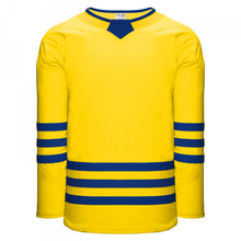 H8000-25 Maize/Royal League Style Blank Hockey Jerseys