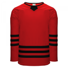 H8000-264 Red/Black League Style Blank Hockey Jerseys