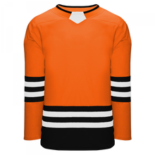 H8000-330 Orange/Black/White League Style Blank Hockey Jerseys