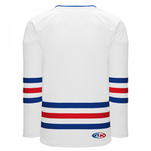 H8000-335 White/Royal/Red League Style Blank Hockey Jerseys
