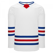 H8000-335 White/Royal/Red League Style Blank Hockey Jerseys