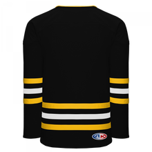H8000-345 Black/Gold/White League Style Blank Hockey Jerseys