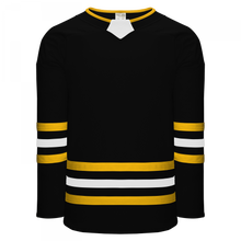 H8000-345 Black/Gold/White League Style Blank Hockey Jerseys