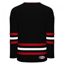 H8000-348 Black/Red/White League Style Blank Hockey Jerseys