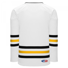 H8000-353 White/Black/Gold League Style Blank Hockey Jerseys