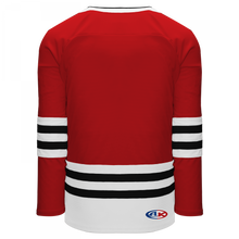 H8000-414 Red/White/Black League Style Blank Hockey Jerseys