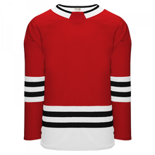 H8000-414 Red/White/Black League Style Blank Hockey Jerseys