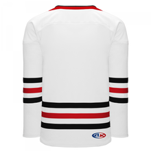 H8000-415 White/Black/Red League Style Blank Hockey Jerseys