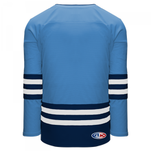 H8000-475 Sky/Navy/White League Style Blank Hockey Jerseys