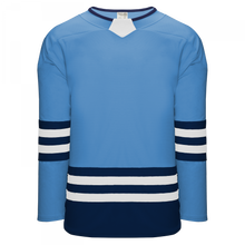 H8000-475 Sky/Navy/White League Style Blank Hockey Jerseys