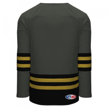 H8000-748 Graphite/Black/Knights Gold League Style Blank Hockey Jerseys
