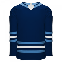 H8000-761 Navy/Sky/White League Style Blank Hockey Jerseys