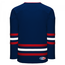 H8000-764 Navy/Red/White League Style Blank Hockey Jerseys