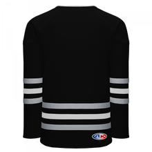 H8000-918 Black/Grey/White League Style Blank Hockey Jerseys