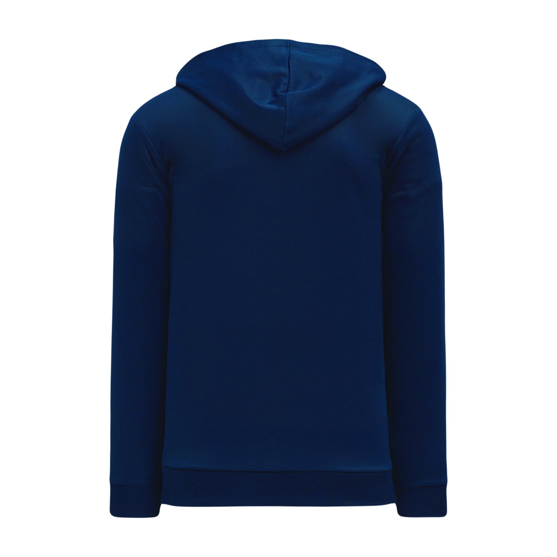 A1834-004 Navy Blank Hoodie Sweatshirt - Main Image