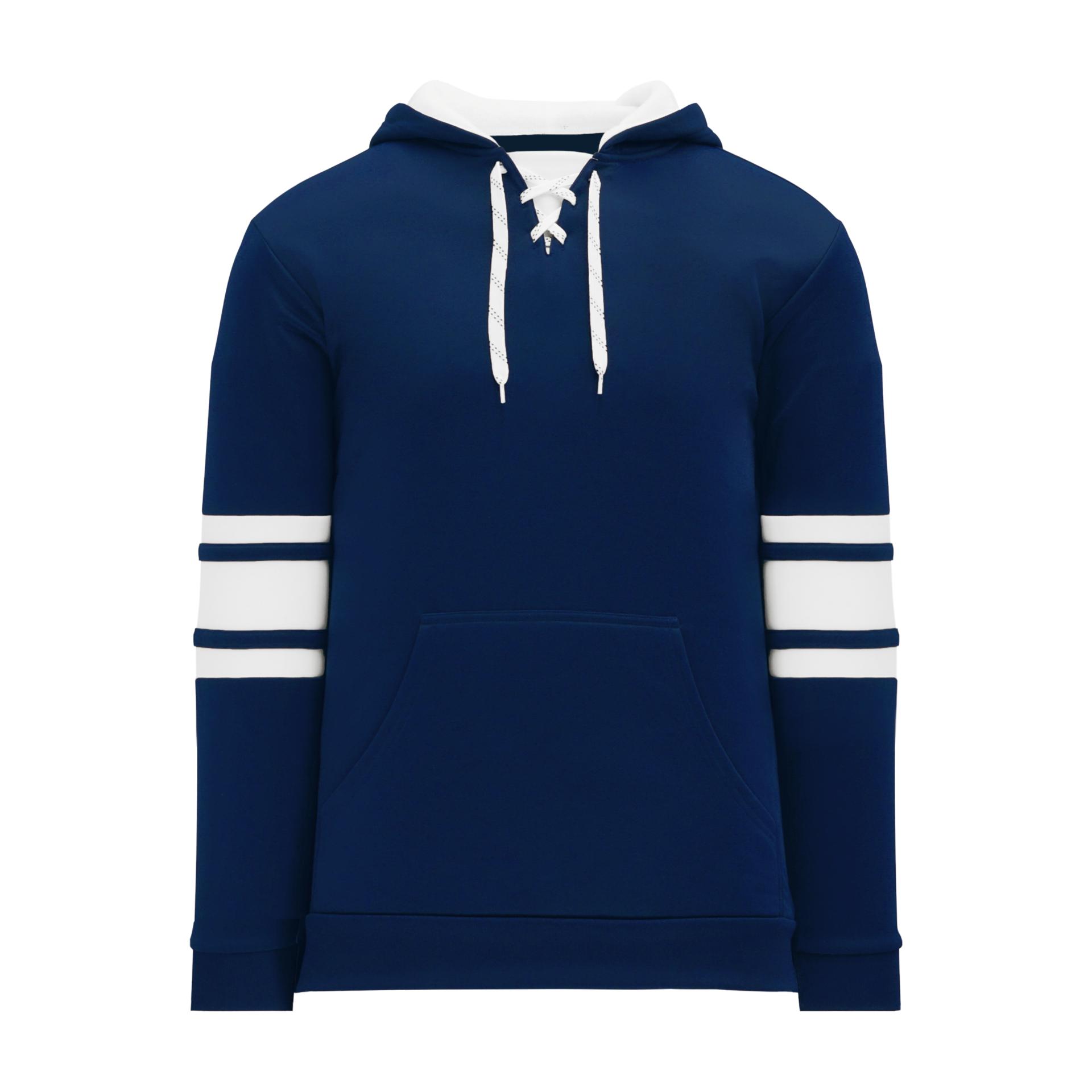 ★Bad Blue★ Fleece Hockey Jersey Navy b0514 A1845-216 Navy/White Blank Hockey Lace Hoodie Sweatshirt