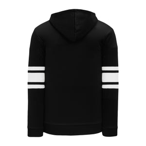 A1845-221 Black/White Blank Hoodie Sweatshirt