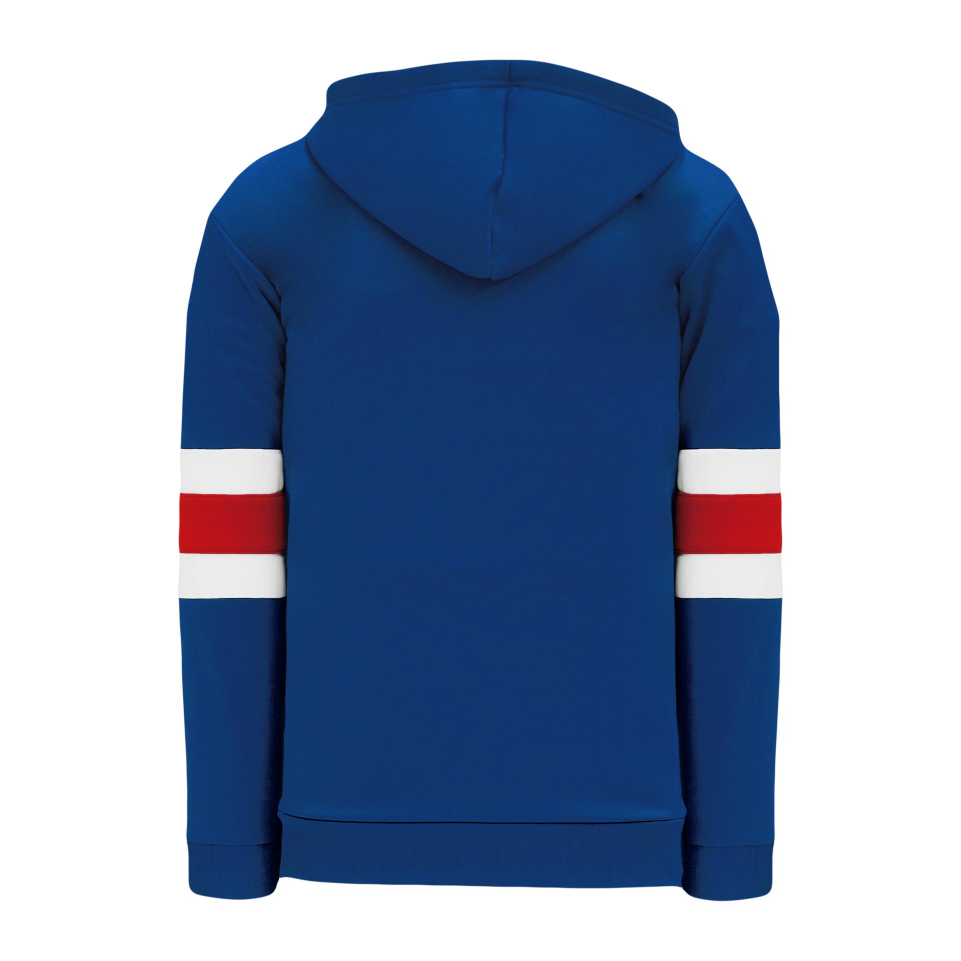 A1845-812 New York Rangers Blank Hockey Lace Hoodie Sweatshirt